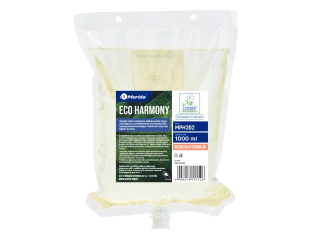 MERIDA ECO HARMONY foam soap, 1000 ml refill, ECOLABEL