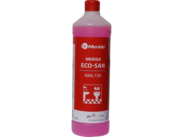MERIDA ECO-SAN, EKOLOGICZNY ŚRODEK DO CODZIENNEGO MYCIA SANITARIATÓW, BUTELKA 1 L