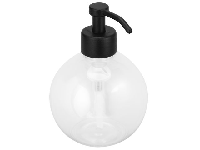 MERIDA STELLA BLACK LINE free-standing soap dispenser with a ball-shaped tank, capacity 150 ml, black