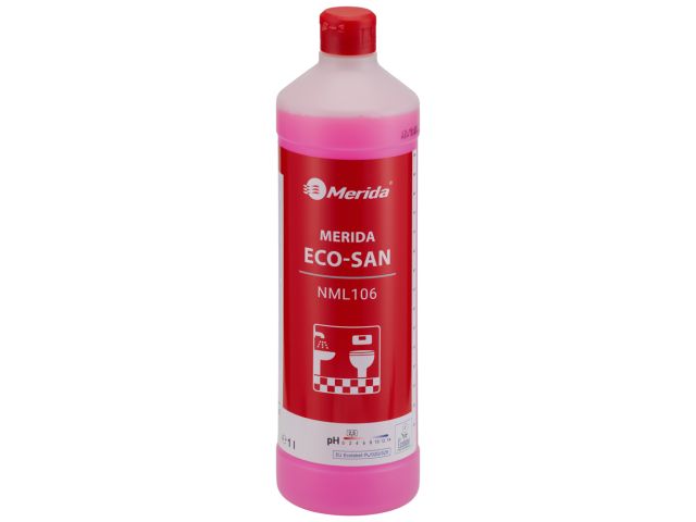 MERIDA ECO-SAN, ekologiczny środek do codziennego mycia sanitariatów, butelka 1 l, ECOLABEL