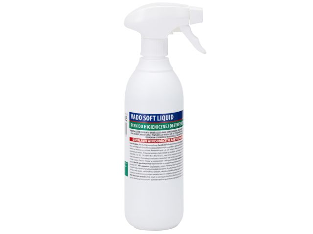 MERIDA VADO SOFT bezalkoholowy płyn do higienicznej dezynfekcji rąk i powierzchni, butelka ze spryskiwaczem 500 ml