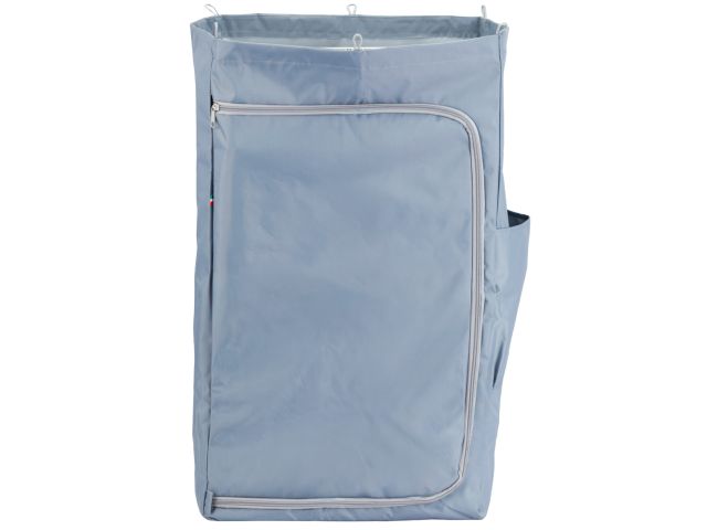 Worek z tworzywa sztucznego 120 l, zapinany na zamek, szary