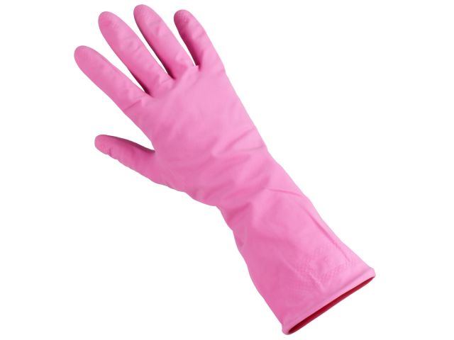BETTINA professional household gloves size XL, raspberry colour