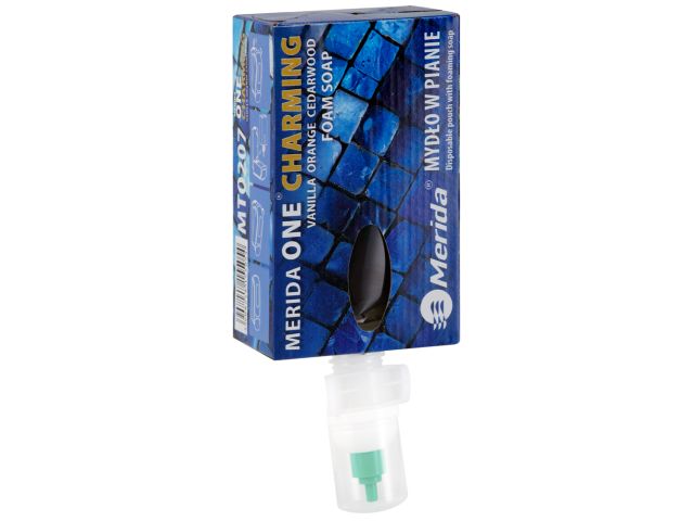 Mydło w pianie, MERIDA ONE CHARMING, jednorazowy wkład 700 g, zapach wanilii, pomarańczy i drzewa cedrowego