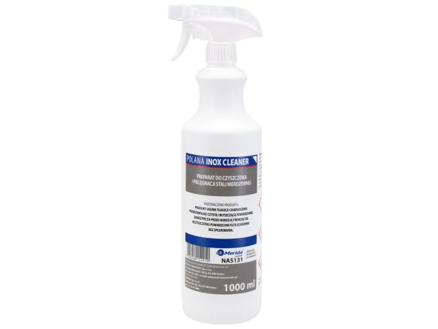 Preparat do czyszczenia i pielęgnacji stali nierdzewnej, MERIDA INOX CLEANER, butelka 1000 ml, ze spryskiwaczem