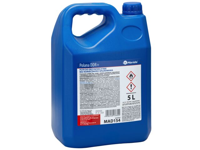 MERIDA POLANA DDR+  liquid hand sanitizer for surgical and hygienic hand disinfection, canister 5l