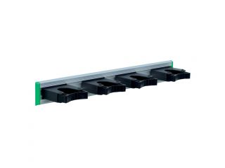 Wall-mounted mop holder, made of aluminum