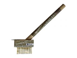 Brush with metal bristles and a handle, terrace, drives, for external use