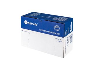 Nonwoven cloth in sheets, white, 1-ply, 70% viscose, 30% polyester (2 x 50 pcs. / pack.)