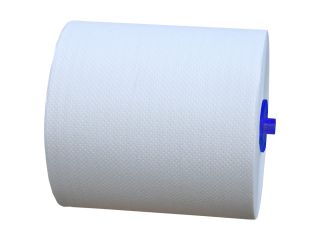 Paper towels in roll for Auto-Cut dispensers, with the adapter