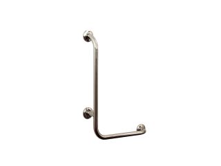 Right angled grab bar polished