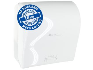 Podajnik ręczników MERIDA SOLID za 100 zł netto przy zakupie 2 kartonów ręczników MERIDA CLASSIC AUTOMATIC RAB301