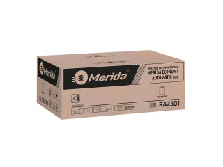 Mechaniczny podajnik ręczników MERIDA TOP szary za 100 zł netto przy zakupie 2 kartonów ręczników MERIDA ECONOMY AUTOMATIC RAZ301 (12 x 250 m = 3 000 m, 12 500 listków)