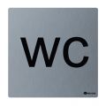 Stainless steel pictogram wc, brushed version