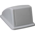 Pokrywa do kosza KJS705, szara, z uchylną klapą