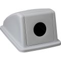 Plastic lid with round opening (bottles, cans) for waste bin KJS705 (grey)
