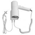 Hair dryer for hotel use, 1000w, white plastic cover