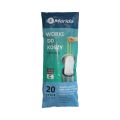 MERIDA TOP - scented disposable waste bags, 12-15l white with drawstring, 20 pcs. / roll