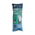 Worki na śmieci z taśmą ściągającą, zapachowe MERIDA TOP, pojemność 18-28 l, rolka 20 szt., BIAŁE, HDPE/LDPE