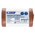 MERIDA OPTIMUM  disposable waste bags, 70 l capacity, 60 x 90 cm, brown, 50 pcs. / roll