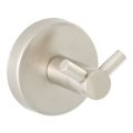 Double robe hook, made of chromium-plated brass, brushed version