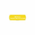 Sticker for waste segregation - METALE I TWORZYWA SZTUCZNE for metal and plastic, small, dimensions 10 x 3.5 cm