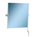 MERIDA STELLA tilting mirror in chrome frame with handle for easy angle adjustment, 50 x 60 cm