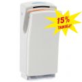 ECO JET - high speed automatic hand dryer, 700 - 1400w, brushless motor, made of top quality abs with white finish
