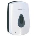 MERIDA TOP AUTOMATIC foam soap dispenser, white with grey back plate, grey sight window