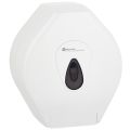 Pojemnik na papier toaletowy MERIDA TOP MEGA, tworzywo ABS, biały, okienko szare