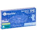 Gloves made of thermoplastic elastomer tpe, size  M, pack of 100, blue