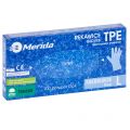 Gloves made of thermoplastic elastomer tpe, size  L, pack of 100, blue