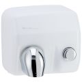 SANIFLOW PLUS - push button-activated hand dryer, 2250w, steel cover with white finish