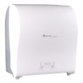 MERIDA SOLID CUT mechanical, touchless roll towel dispenser merida solid cut, maximum roll diameter: 19,5 cm, made of top quality abs (white)