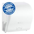 MERIDA LUX CUT mechanical, touchless roll towel dispenser merida lux cut, maximum roll diameter: 20 cm, made of top quality abs (white)