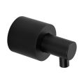 Wall-mounted liquid soap dispenser 1000 ml, brass pump - cylinder (black version)