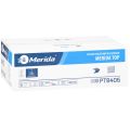 MERIDA TOP toilet paper in sheets, white, V-folded, carton 9000 pcs. (40 packs of 225 pcs.), 2-ply, cellulose, whiteness 84%, ECOLABEL