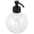 MERIDA STELLA BLACK LINE free-standing soap dispenser with a ball-shaped tank, capacity 150 ml, black