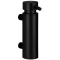 Dozownik mydła w płynie mocowany do ściany MERIDA STELLA BLACK LINE, pojemność zbiornika 300 ml, czarny
