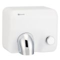 MERIDA STARFLOW PLUS hand dryer with a push button, white with AFP coating