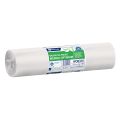 Worki na śmieci MERIDA OPTIMUM, 70 x 110 cm, pojemność 120 l, rolka 50 szt., BIAŁE, LDPE