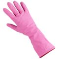 BETTINA professional household gloves size L, raspberry colour