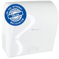 MERIDA SOLID CUT manual roll towel dispenser merida solid cut white with high gloss finish