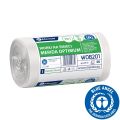 MERIDA OPTIMUM - disposable waste bags, 70l capacity, 60 x 90cm, white, 50 pcs. / roll