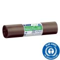 Worki na bioodpady 160 l, MERIDA OPTIMUM BLUE ANGEL, brązowe, 90x110 cm, rolka 25 szt.