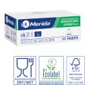 Ręczniki papierowe w roli z adaptorem, MERIDA OPTIMUM AUTOMATIC MAXI ECOLABEL, dwuwarstwowe, białe, średnica 19,5 cm, długość 240 m, karton 6 rolek