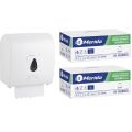 Mechaniczny podajnik ręczników, MERIDA TOP szary za 100 zł netto przy zakupie 2 kartonów ręczników MERIDA OPTIMUM AUTOMATIC MAXI ECOLABEL RAB315 (12 x 240 m = 2 880 m, 11 292 listki)