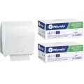 Mechaniczny podajnik ręczników, MERIDA SOLID CUT za 100 zł netto przy zakupie 2 kartonów ręczników MERIDA OPTIMUM AUTOMATIC MAXI ECOLABEL RAB315 (12 x 240 m = 2 880 m, 11 292 listki)