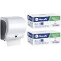 Mechaniczny podajnik ręczników, MERIDA LUX SENSOR CUT za 250 zł netto przy zakupie 2 kartonów ręczników MERIDA OPTIMUM AUTOMATIC MAXI ECOLABEL RAB315 (12 x 240 m = 2 880 m, 11 292 listki)