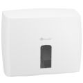 MERIDA ONE FOLDED TOILET PAPER DISPENSER, CAPACITY 4 PACKS (2X2), WHITE